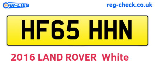 HF65HHN are the vehicle registration plates.