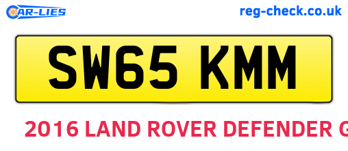 SW65KMM are the vehicle registration plates.