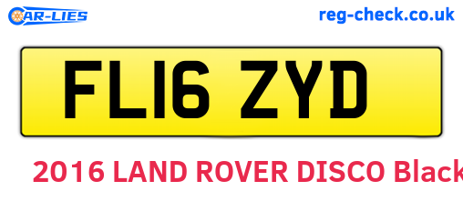 FL16ZYD are the vehicle registration plates.