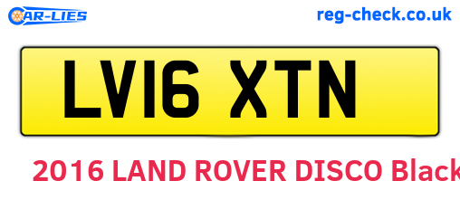 LV16XTN are the vehicle registration plates.
