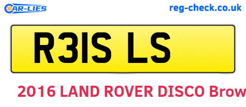 R31SLS are the vehicle registration plates.