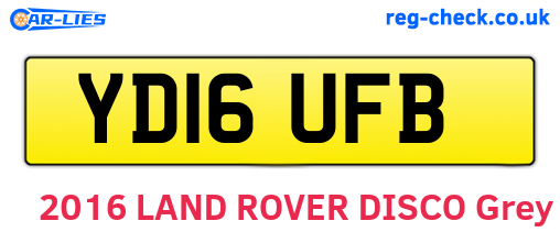 YD16UFB are the vehicle registration plates.
