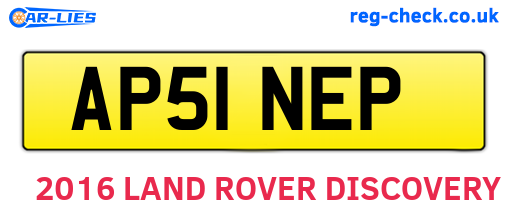 AP51NEP are the vehicle registration plates.