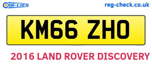 KM66ZHO are the vehicle registration plates.