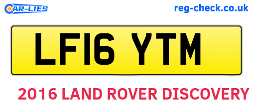 LF16YTM are the vehicle registration plates.