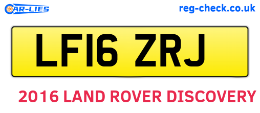 LF16ZRJ are the vehicle registration plates.