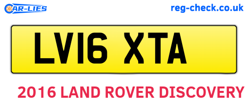 LV16XTA are the vehicle registration plates.