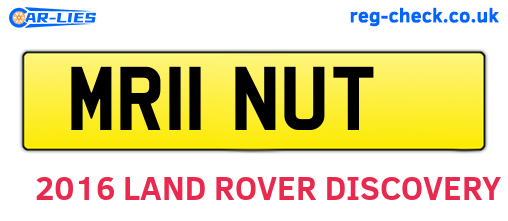 MR11NUT are the vehicle registration plates.