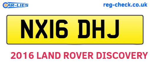 NX16DHJ are the vehicle registration plates.