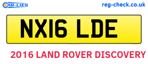 NX16LDE are the vehicle registration plates.