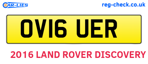 OV16UER are the vehicle registration plates.
