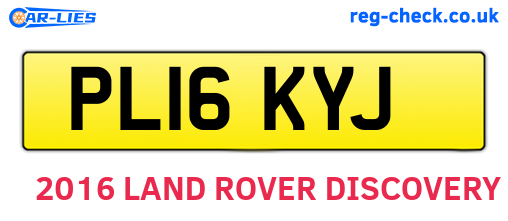 PL16KYJ are the vehicle registration plates.