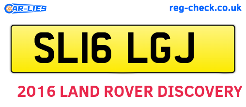 SL16LGJ are the vehicle registration plates.