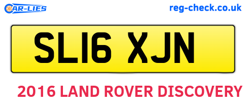 SL16XJN are the vehicle registration plates.