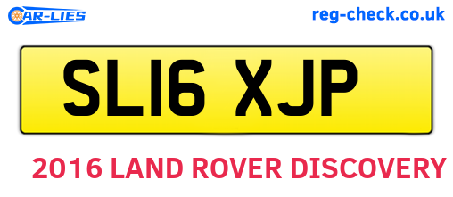 SL16XJP are the vehicle registration plates.