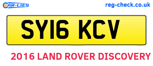 SY16KCV are the vehicle registration plates.
