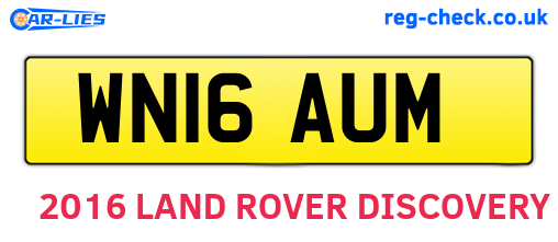 WN16AUM are the vehicle registration plates.