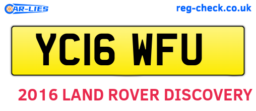 YC16WFU are the vehicle registration plates.