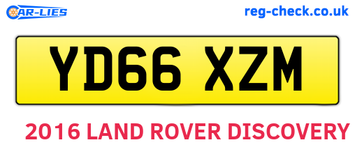 YD66XZM are the vehicle registration plates.