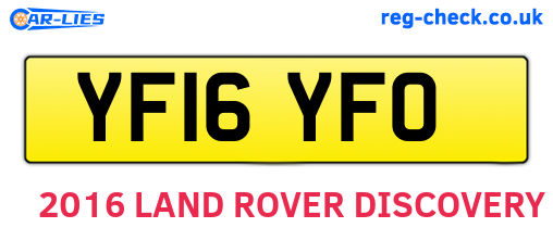 YF16YFO are the vehicle registration plates.