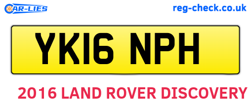 YK16NPH are the vehicle registration plates.