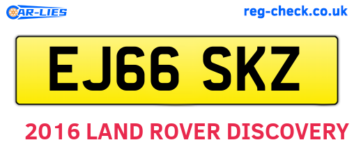 EJ66SKZ are the vehicle registration plates.