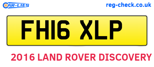 FH16XLP are the vehicle registration plates.