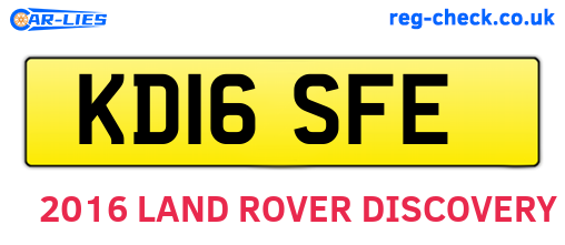 KD16SFE are the vehicle registration plates.