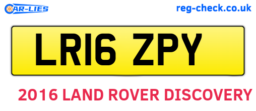LR16ZPY are the vehicle registration plates.