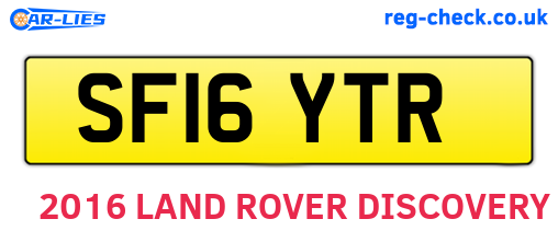 SF16YTR are the vehicle registration plates.