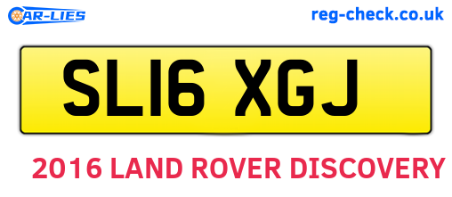 SL16XGJ are the vehicle registration plates.