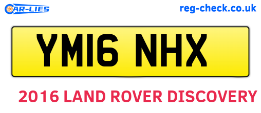 YM16NHX are the vehicle registration plates.