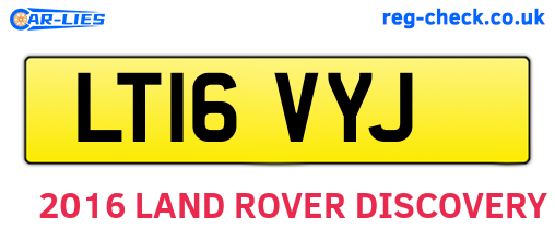 LT16VYJ are the vehicle registration plates.