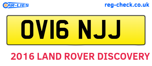 OV16NJJ are the vehicle registration plates.