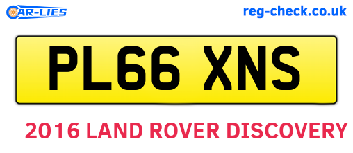 PL66XNS are the vehicle registration plates.