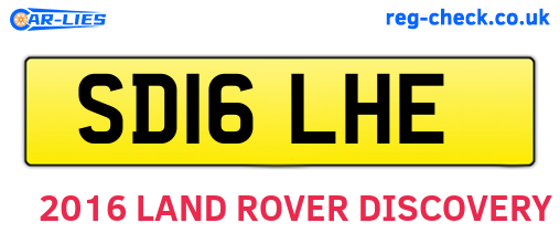 SD16LHE are the vehicle registration plates.
