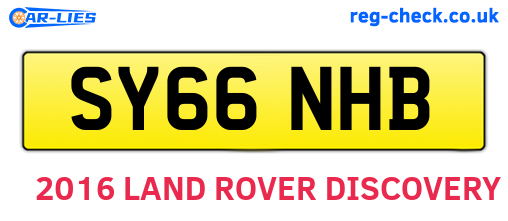 SY66NHB are the vehicle registration plates.