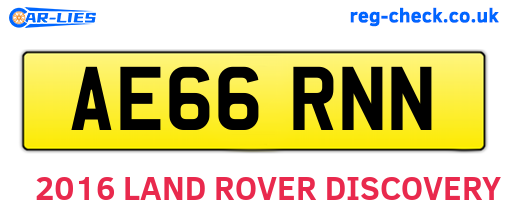 AE66RNN are the vehicle registration plates.