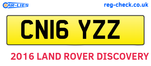 CN16YZZ are the vehicle registration plates.