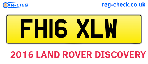 FH16XLW are the vehicle registration plates.
