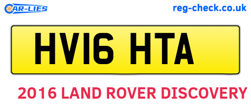 HV16HTA are the vehicle registration plates.