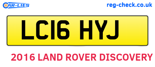 LC16HYJ are the vehicle registration plates.