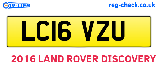 LC16VZU are the vehicle registration plates.