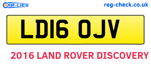 LD16OJV are the vehicle registration plates.