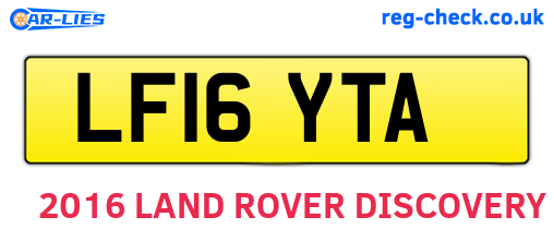 LF16YTA are the vehicle registration plates.