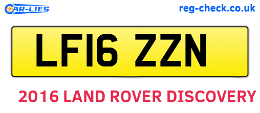 LF16ZZN are the vehicle registration plates.