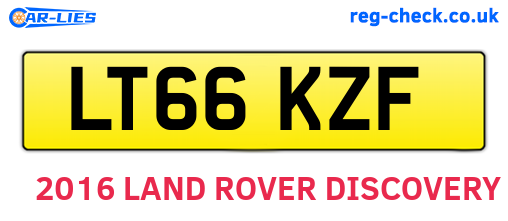LT66KZF are the vehicle registration plates.