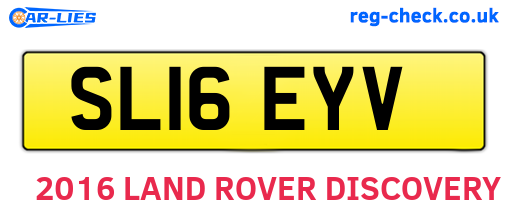 SL16EYV are the vehicle registration plates.