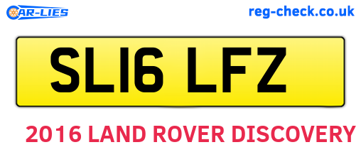 SL16LFZ are the vehicle registration plates.