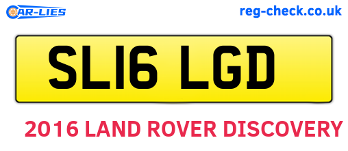 SL16LGD are the vehicle registration plates.